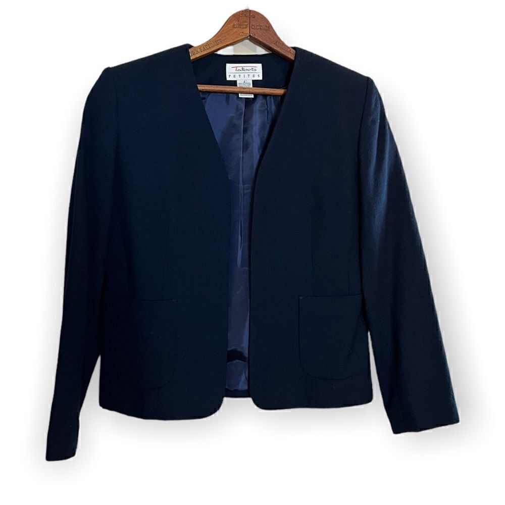 Talbots Wool Fully Lined Open Front Jacket - Picture 2 of 10